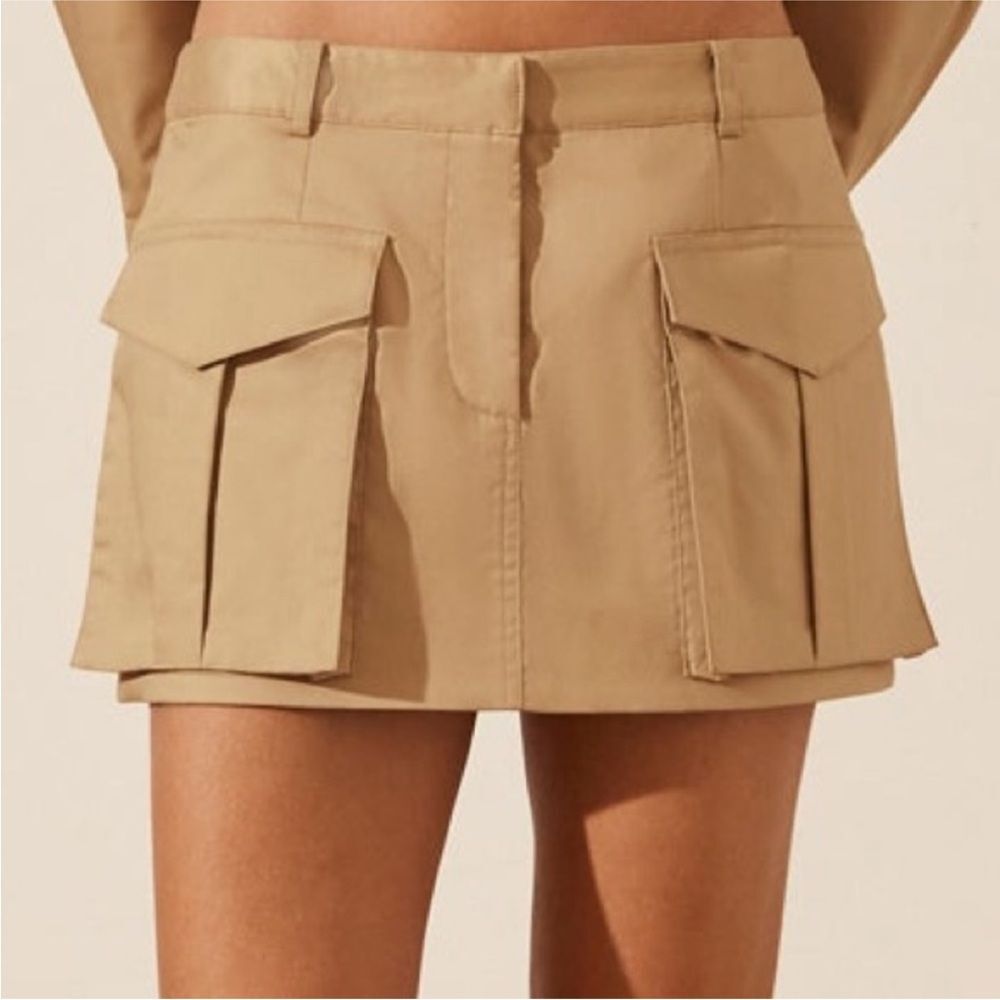 Shona Joy Sabato Low Rise Utility Micro Mini Skirt Size 4